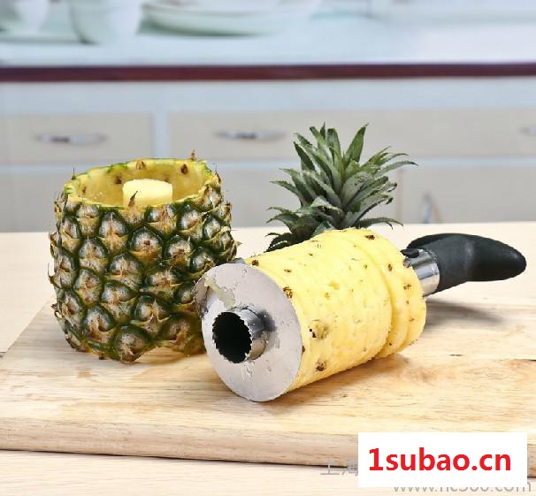 直销不锈钢菠萝刀削皮器 切菠萝神器刀具菠萝去皮器去眼器图3