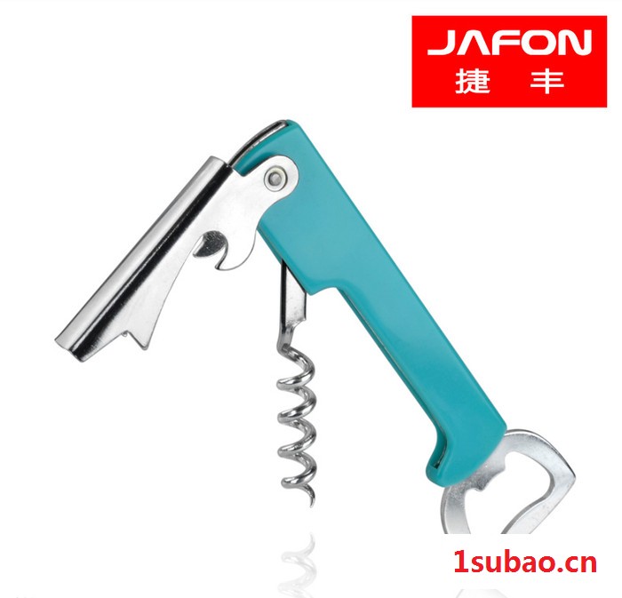 阳江**塑料柄开瓶器红酒启瓶器酒起子不锈钢开瓶器低价促销可印刷LOGO图2