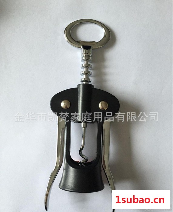 直销简易塑料锌合金红酒开瓶器，天使型翼形红酒拔塞器图2