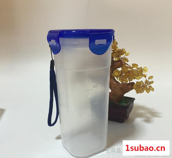 广告塑料杯 乐扣杯 可印logo 礼品广告杯 刷单水杯可防漏带盖图2