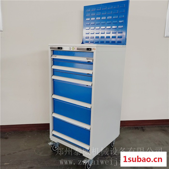 车间移动工具柜 六抽带挂板储物柜 适用于工厂车间物品整理归纳图2