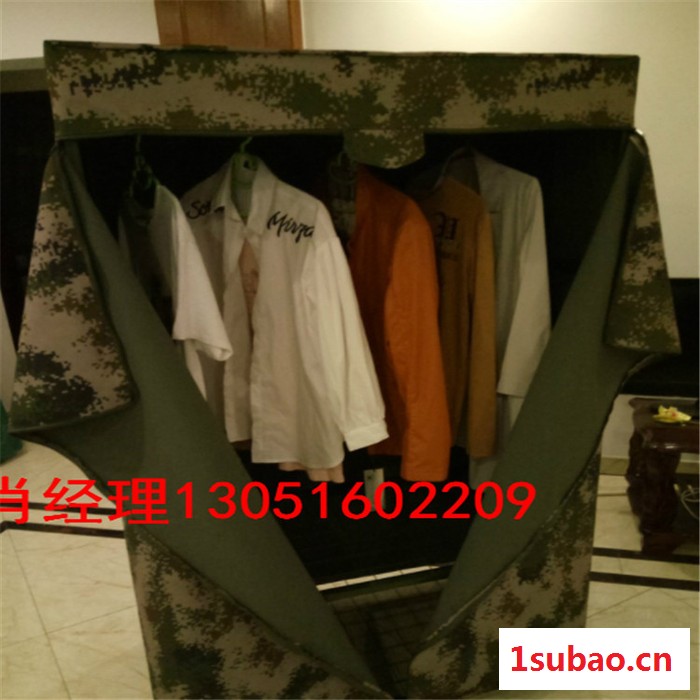 钢管加粗加厚简易野战衣柜 牛津布防尘防水储物柜图4