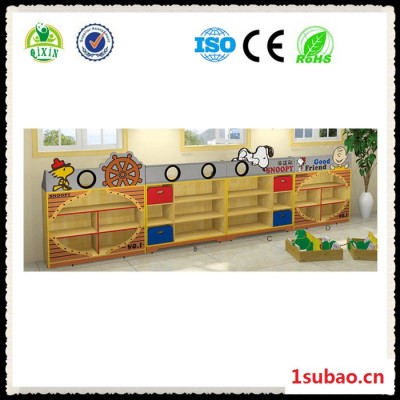 广州奇欣QX-18210A 史努比造型玩具柜 组合收纳柜 儿童储物柜 幼儿园教具柜 分区柜组合