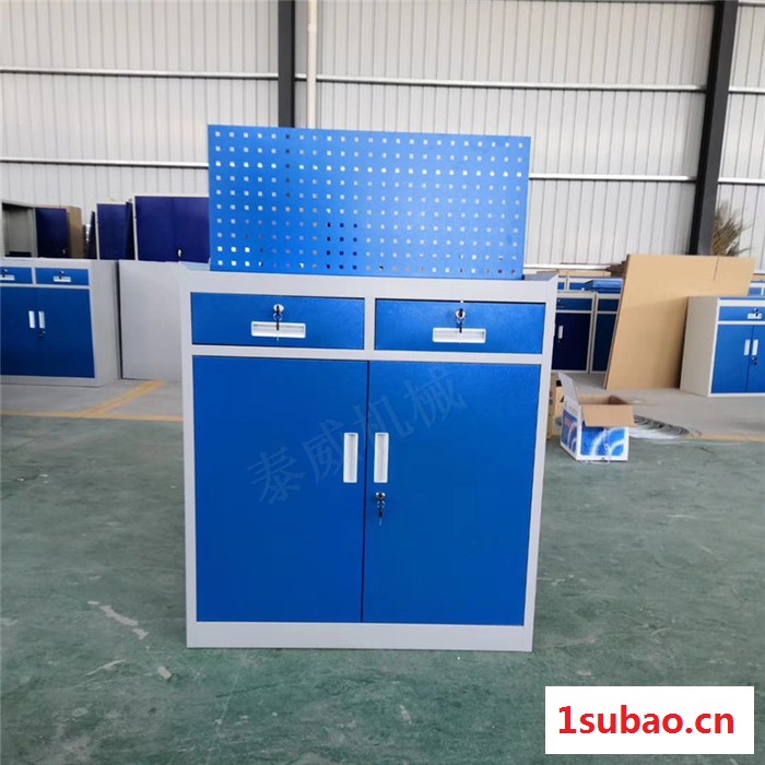车间工具柜 二抽双开门带挂板储物柜 适用于工厂车间储物图4
