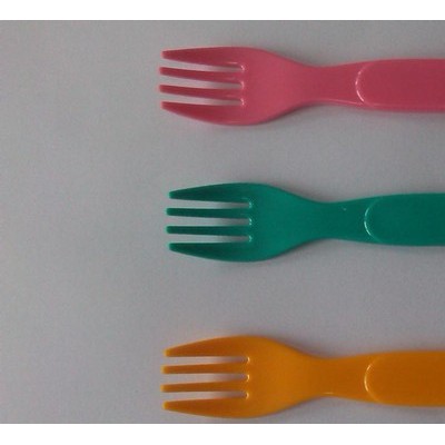 儿童塑料餐具 环保儿童塑料叉子 便携叉子 塑料勺叉套装