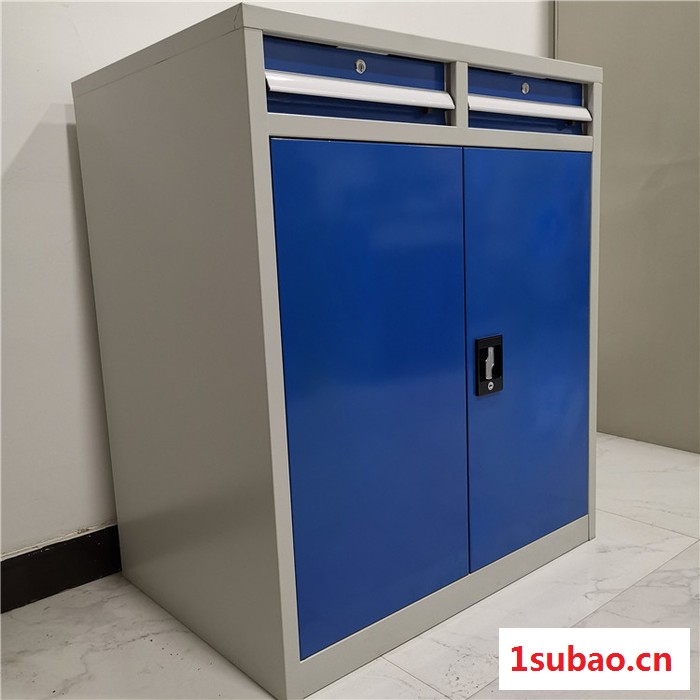 车间工具柜 横二抽双开门双层储物柜 适用于工厂车间储藏柜图5
