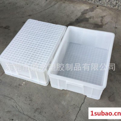 深圳宝安石岩塑料5号加厚周转箱 塑胶蓝色餐具消毒箱 环保