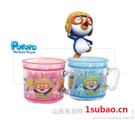 韩国进口餐具创意小企鹅 幼儿童宝宝漱口杯刷牙塑料水杯图3