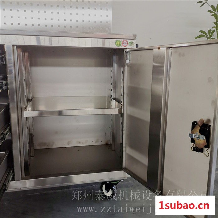 车间工具柜推车 不锈钢四抽带挂板移动储物柜 适用于工厂车间物品归纳图4