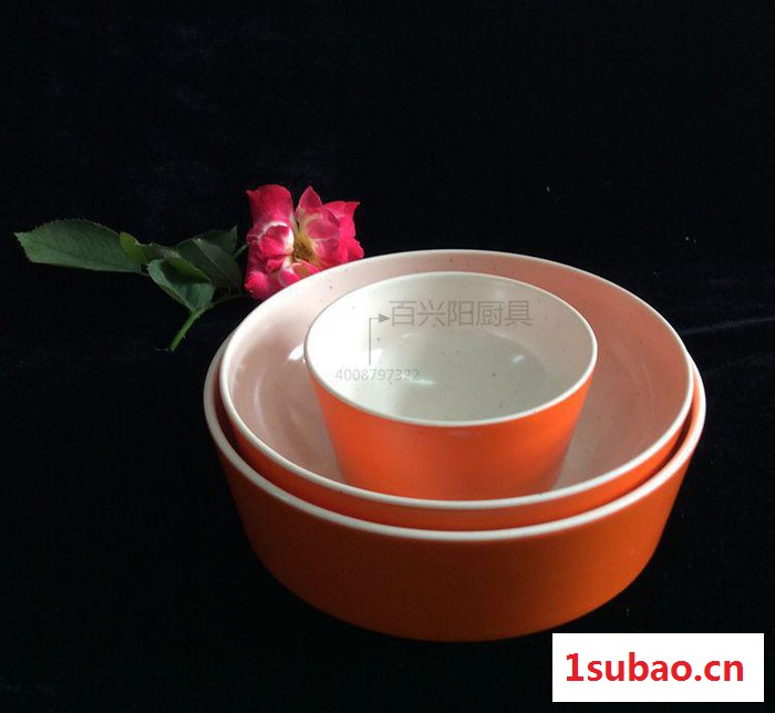 斗笠碗仿瓷汤碗面碗密胺火锅餐具塑料碗麻辣烫碗麻辣碗图3