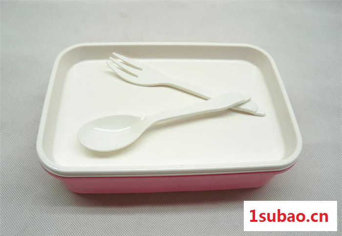 【厂家批发**实宝必优塑料饭盒带餐具微波炉可用 SP0307图2