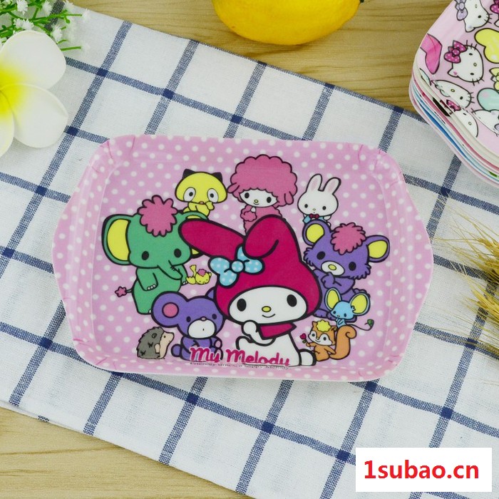 名臻优品密胺托盘爆款Hello Kitty多样密胺树脂托盘 卡通可爱创意托盘 美耐皿餐具 儿童专用托盘 塑料托盘图5