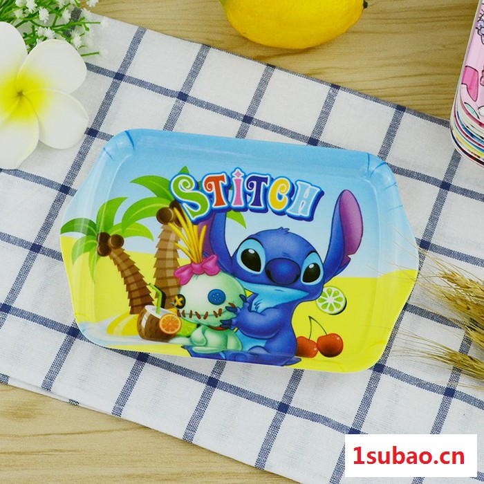 名臻优品密胺托盘爆款Hello Kitty多样密胺树脂托盘 卡通可爱创意托盘 美耐皿餐具 儿童专用托盘 塑料托盘图3