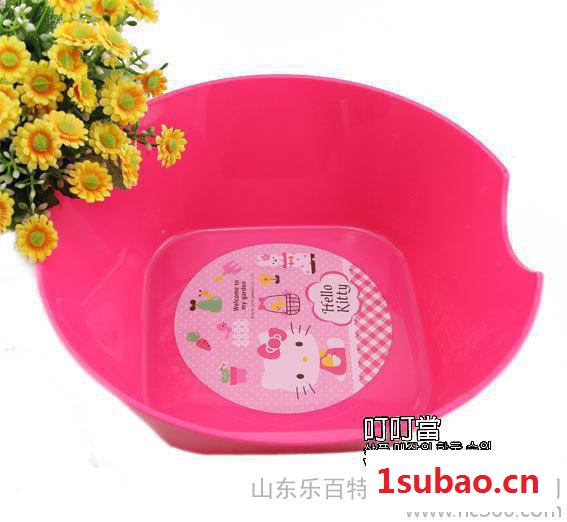 韩国进口 hello kitty 凯蒂猫 塑料盆 洗脸盆 洗面盆 洗漱盆儿童图2