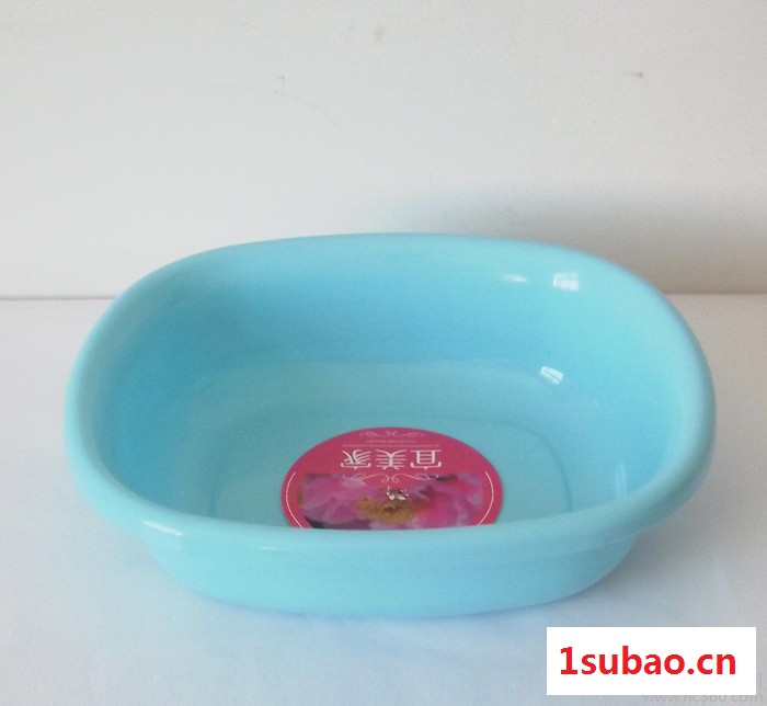 河北大量耐用33*28*9cm彩色长方形塑料盆洗脸盆定做图2