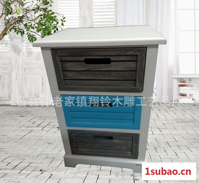 家具 简约时尚床头柜 白色创意品牌储物柜 特价图2