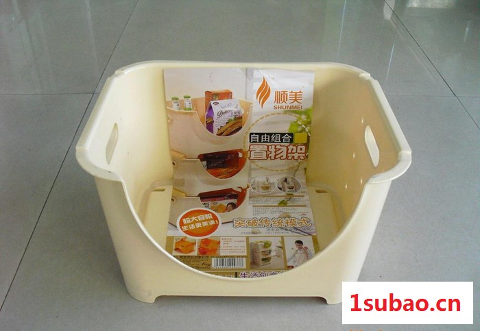 自由组合置物架 塑料收纳架 塑料架 收纳篮，置物篮，组合架图3