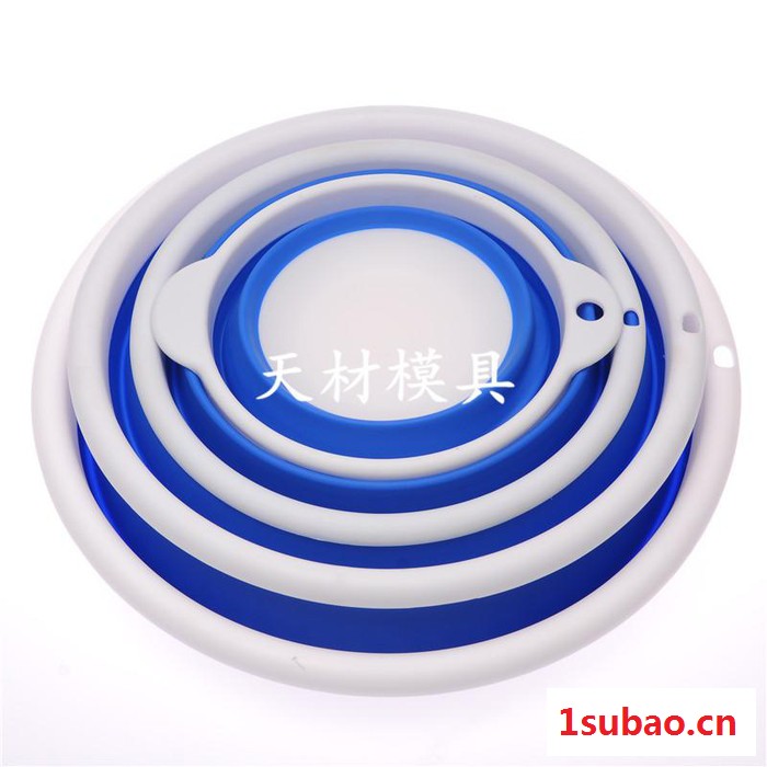 可折叠便携式塑料盆模具 可折叠脸盆塑料模具图4