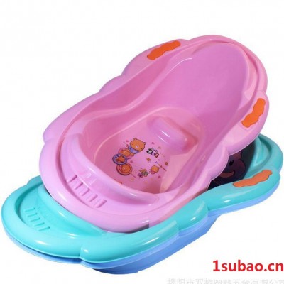 婴儿浴盆宝宝洗澡盆加厚塑料沐浴盆家用环保塑料盆新生儿用品