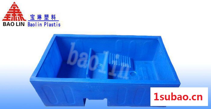 滚塑容器, 塑料方箱 通用家用塑料方桶 水产养殖塑料盆图3