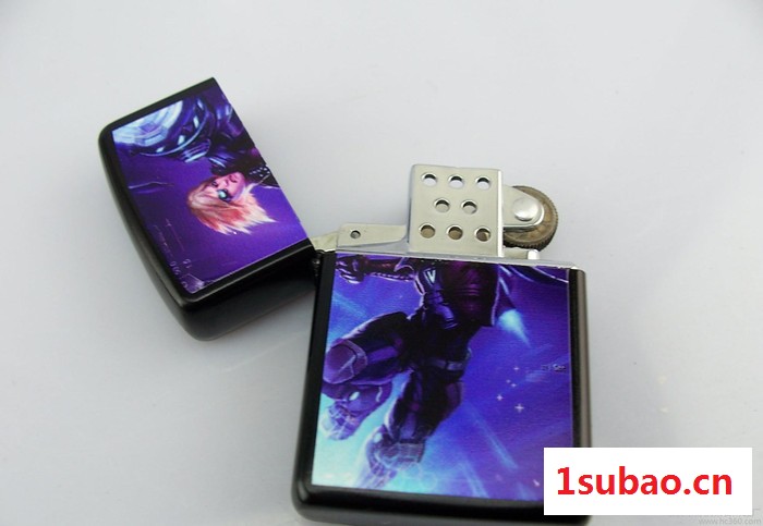 LOL英雄联盟游戏周边打火机 金属防风直冲打火机批发 网吧礼品图3
