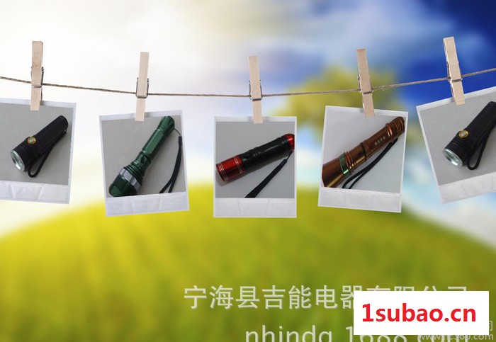 CREE高亮手电筒，可调光手电，LED铝电筒，LED灯泡，L图3