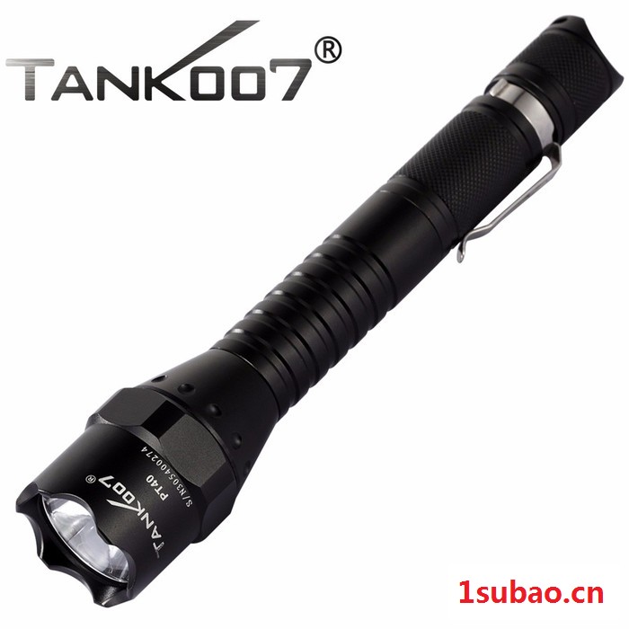 TANK007探客PT40强光远射手电筒LED大功率多功能电筒野外战术探险夜骑耐用抢险救灾居家旅行日常使用手电筒图2
