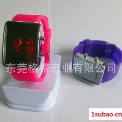 创意数字LED手表欧美流行爆款钟表 热水袋手表