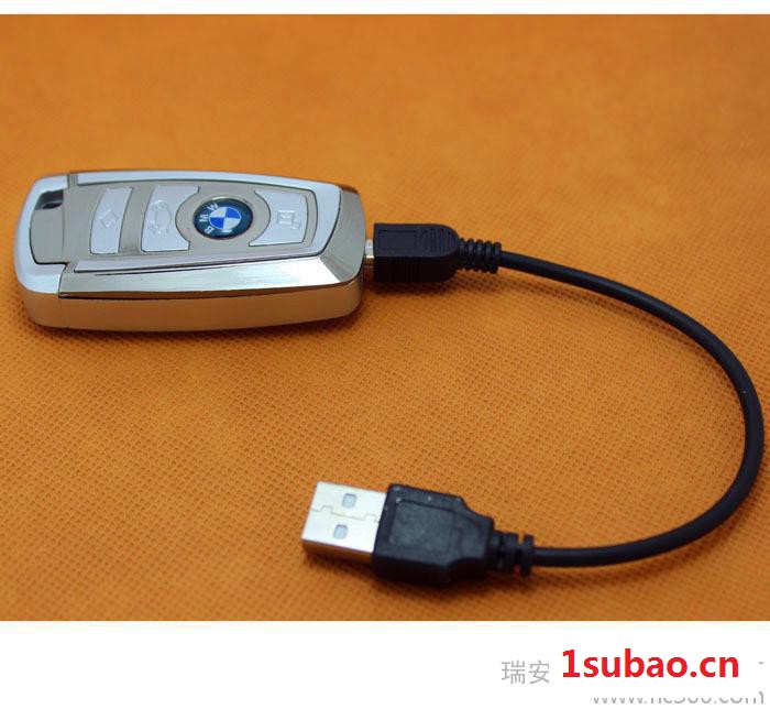 203金属个性创意USB充电打火机 电子USB点烟器厂家批发图2