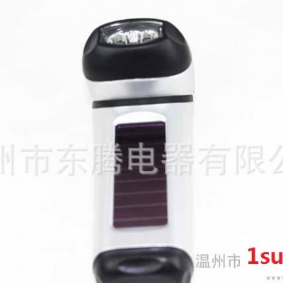 【180℃旋转】太阳能手摇手电筒 LED手电筒 太阳能手电筒DT-216-3