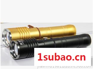 家师傅品牌 旋转调焦 LED充电电筒 变焦电筒 户外 强光手电筒图3