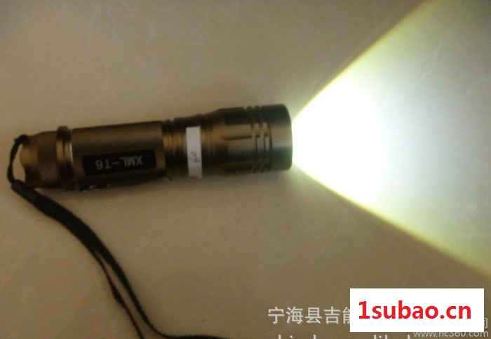 LED 铝电筒 强光手电筒 高亮手电筒 伸缩手电 自行车灯图2