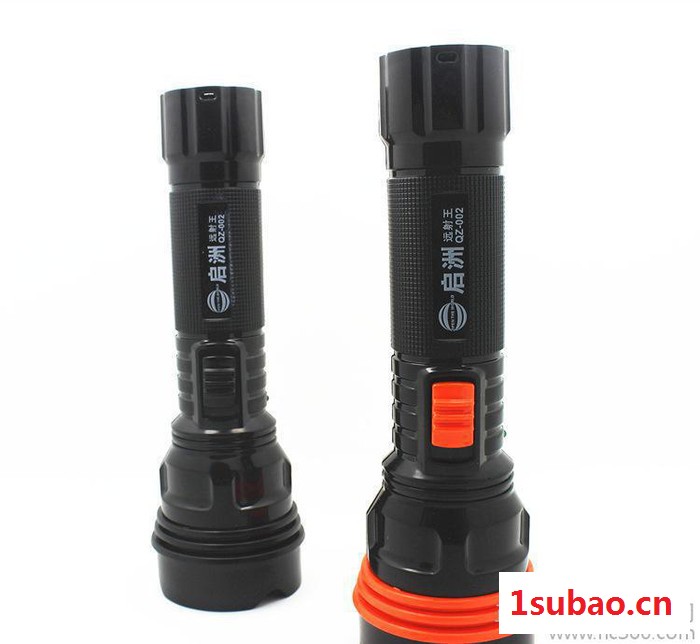 启洲LED强光手电筒QZ002远射王户外强光充电大功率手电筒图2