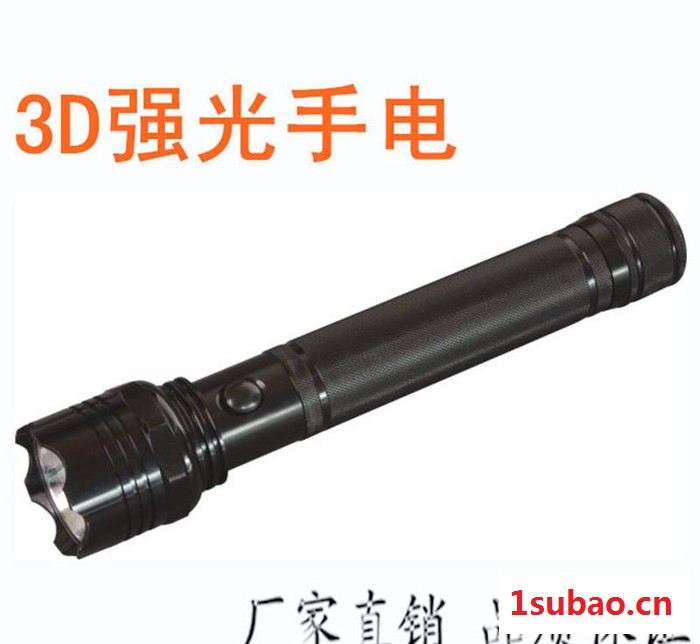 【品**越】铝合金强光手电筒   强光手电筒 3D大功率手电筒图3