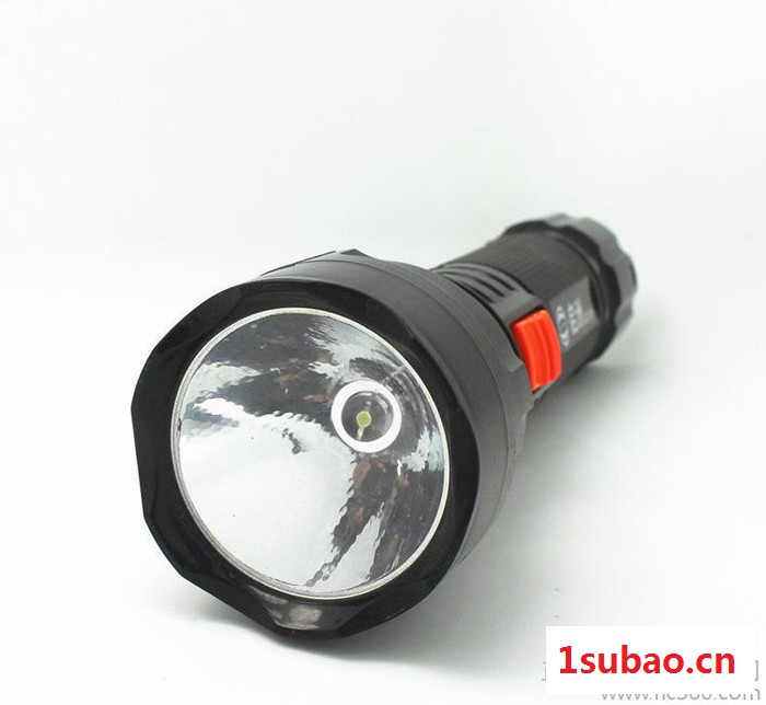 启洲LED强光手电筒QZ-001黑金刚充电户外强光充电手电筒图2
