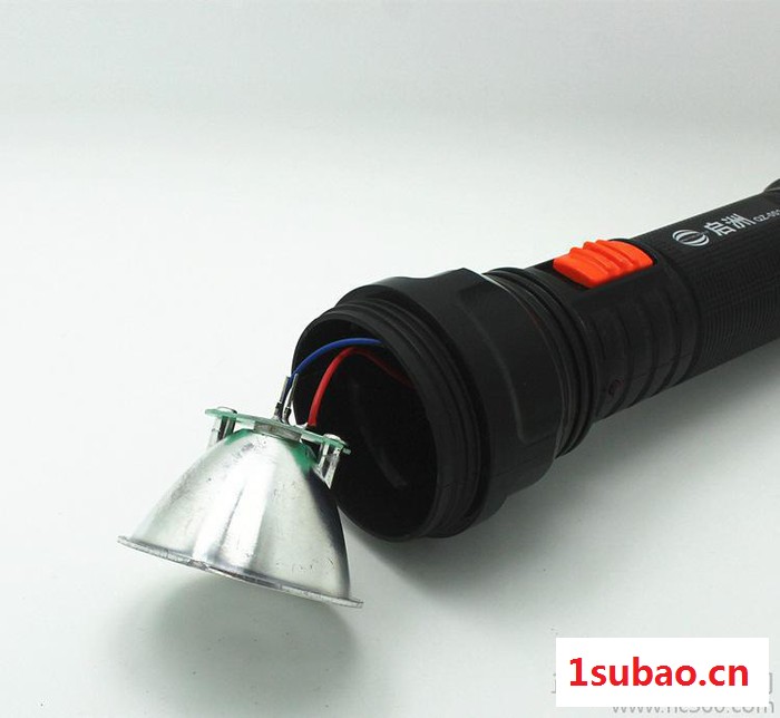 启洲LED强光手电筒QZ-001黑金刚充电户外强光充电手电筒图3