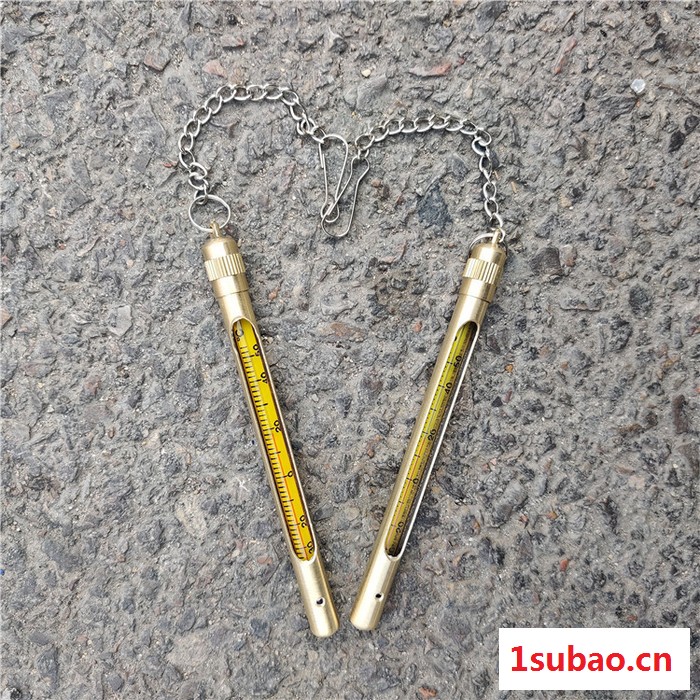 便携式金属套温度计 铜套铜管温度计 12CM矿用温度计图7
