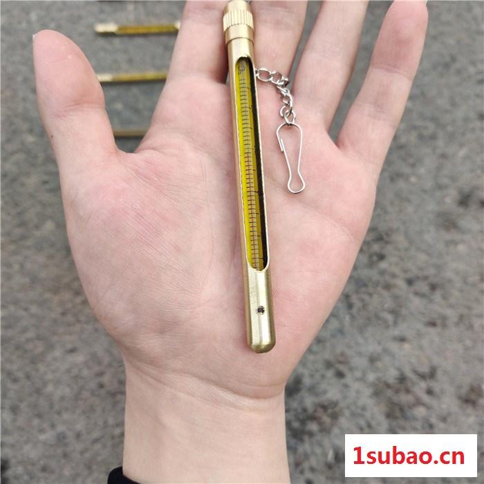 便携式金属套温度计 铜套铜管温度计 12CM矿用温度计图6