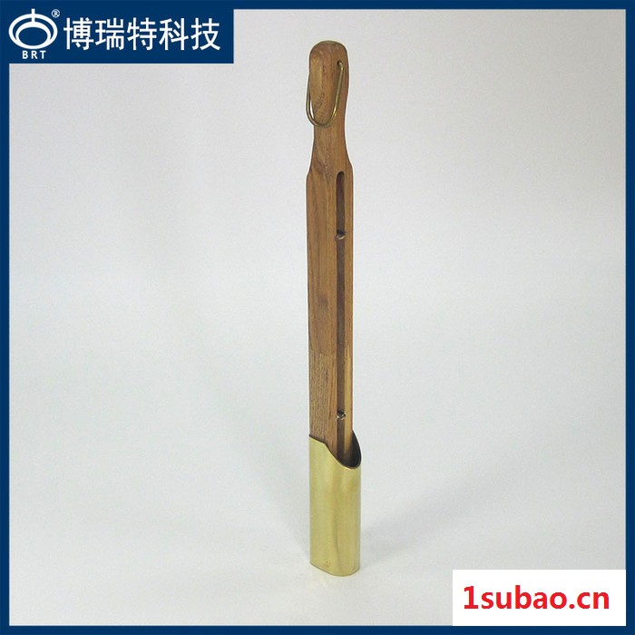 BHW-B型【黄铜材质】木质杯式测温盒温度计 检测石油储罐内油品温度 支持350mm长温度计图2