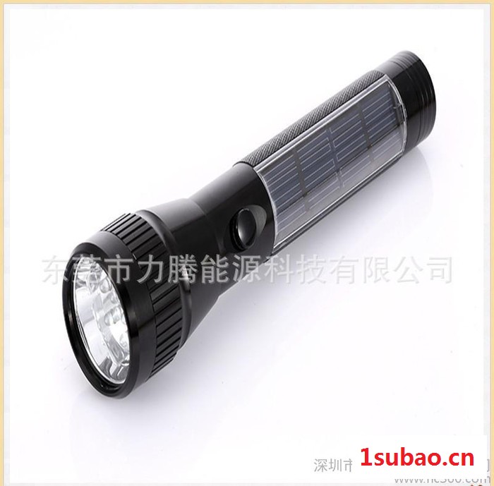 工厂直销太阳能手电筒 LED手电筒 强光手电 野营灯图3