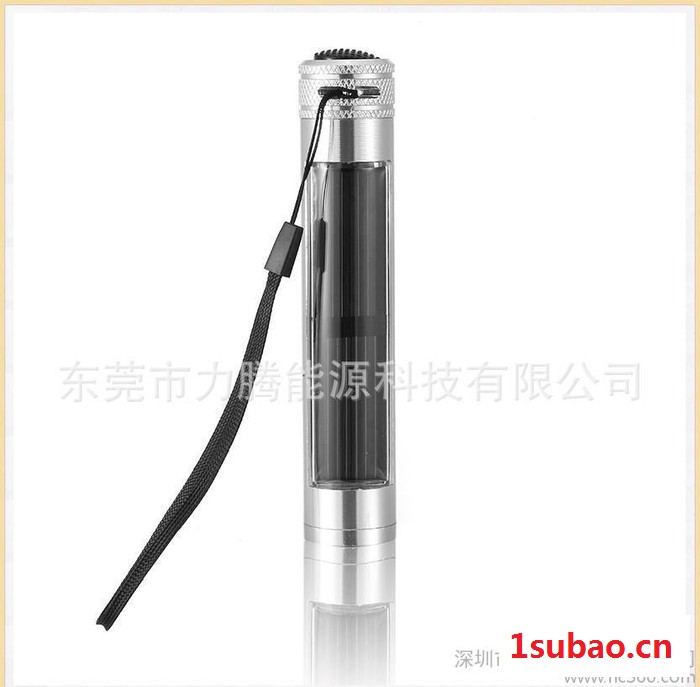 **款太阳能led小手电筒 强光手握式手电筒 野营灯图2