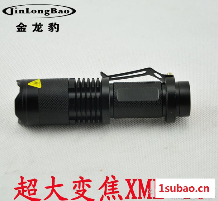 迷你超亮强光手电筒户外防水变焦远射T6 强光远射充电手电筒图3
