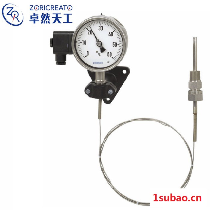 卓然天工** TWD电接点温度计电触点温度继电器 工业锅炉不锈钢温度控制器 电接点双金属温度控制器 径向/万向温度计图6