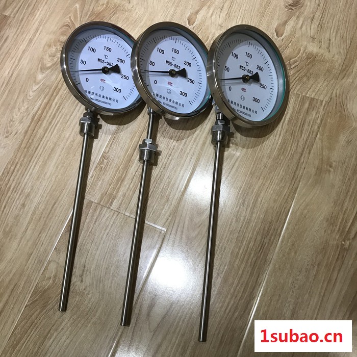 茂书WSS-411 双金属温度计 万向型不锈钢材质图2