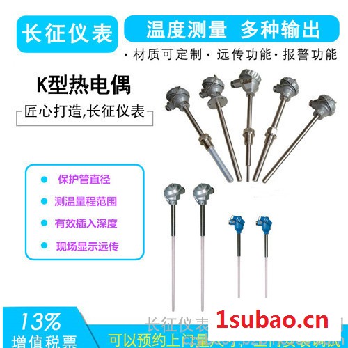 长征仪表WRN/ 热电偶 K型热电偶 S型热电偶 热电偶传感器 热电偶温度计图2
