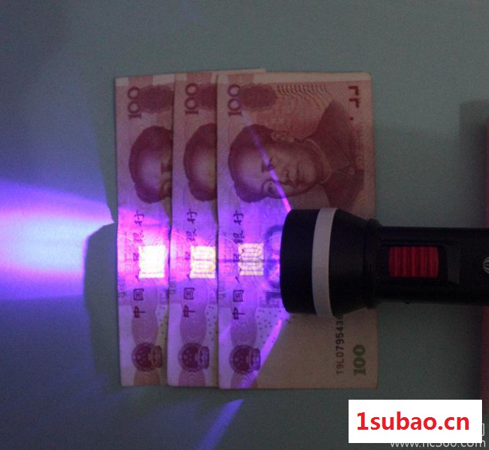 启洲 多功能验钞携带式塑料充电led应急强光手电筒 直销图3