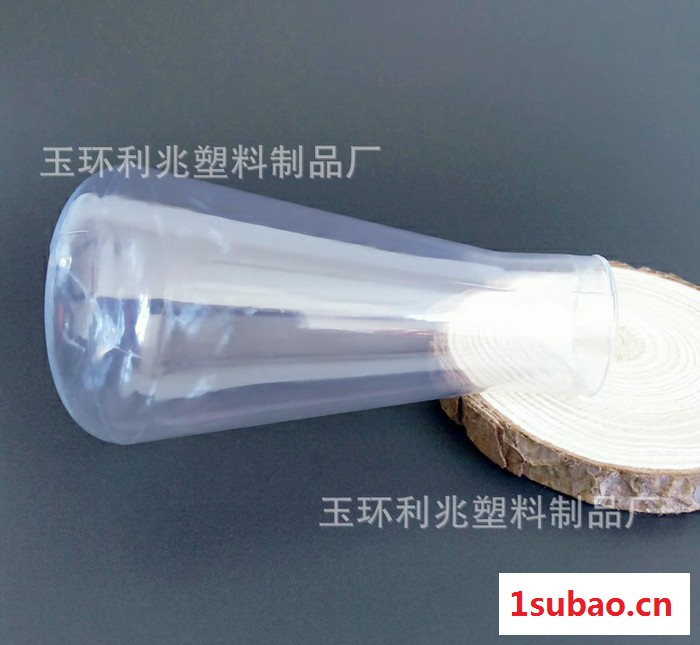 利兆塑业PVC透明许愿瓶彩沙瓶塑料杯插花瓶