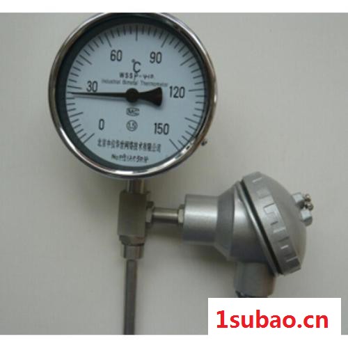 WSS-481专业温度仪表WSS-481带热电偶(阻)温度变送器的双金属温度计 双金属温度计**图3