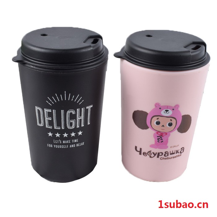 圣德 双层咖啡杯PP塑料杯车载咖啡杯PP口杯饮水杯图4