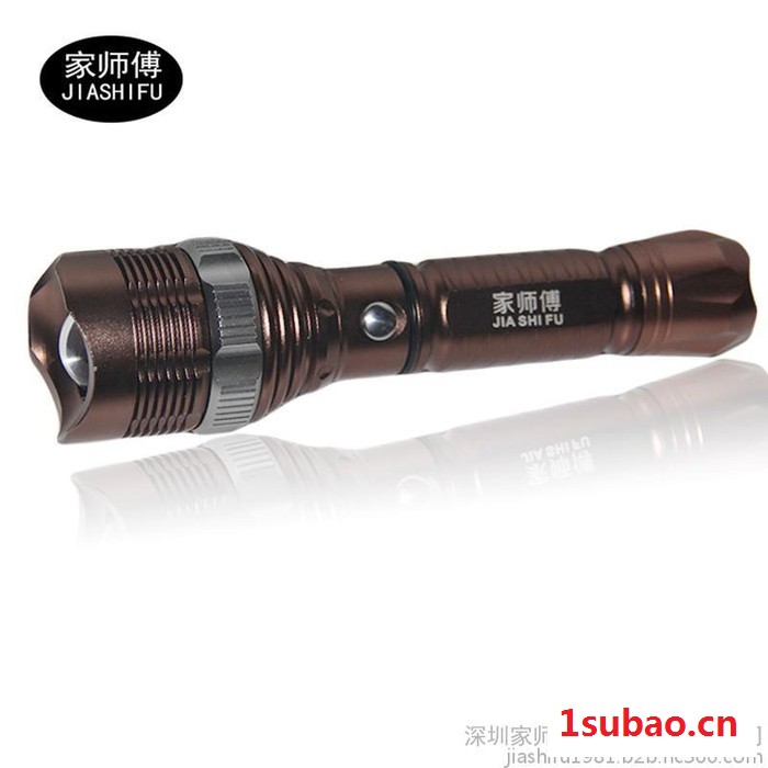 家师傅品牌 铝合金手电筒 手电 LED充电手电筒 户外骑行一件代发图2